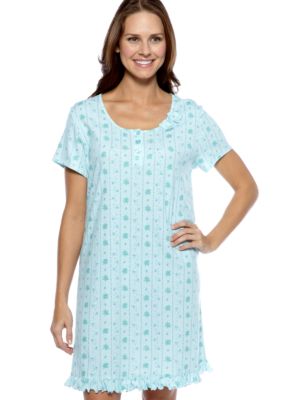 Karen Neuburger Ruffled Hem Night Shirt
