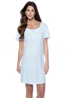 Karen Neuburger Ditsy Scroll Nightshirt