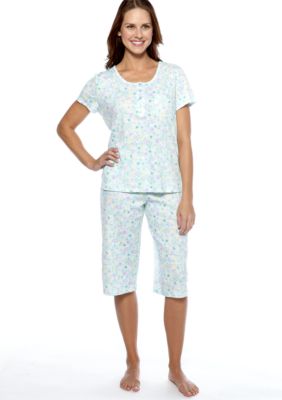 Karen Neuburger Floral Capri Pajama Set