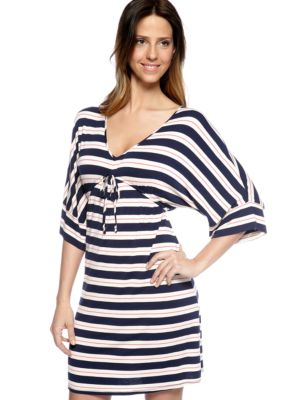 Josie by Natori Striped Tunic Night Shirt