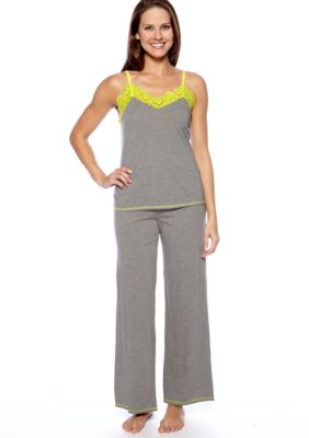 Josie by Natori Lace Trim Pajama Set