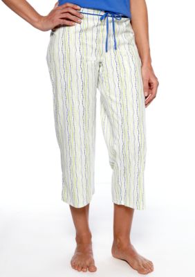 Jockey Bubble Striped Capri Pajama Pant