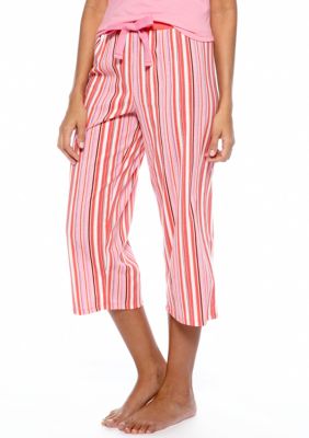 Jockey Striped Capri Pajama Pant