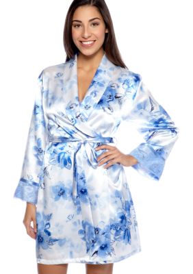 Jones New York Watercolor Bouquet Wrap Robe
