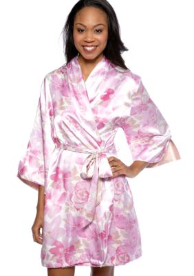Jones New York Watercolor Bouquet Wrap Robe