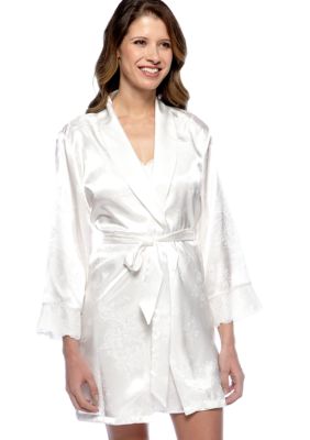 Jones New York Paisley Short Wrap Robe