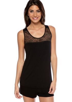 Jessica Simpson Lace Trim Tank Top and Matching Short - JS11534