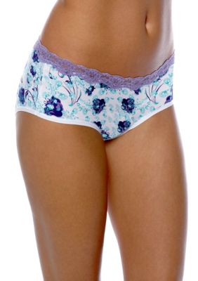 ND Intimates Microfiber Hipster with Stretch Lace Waist - 231204