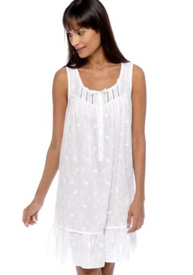Eileen West Embroidered Short Gown