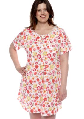Kim Rogers Plus Size Floral Sleep Shirt