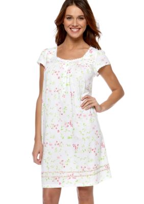 Kim Rogers Pink Floral Flutter Gown