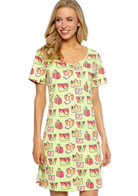 Kim Rogers Beach Bag Sleep Shirt with Keyhole