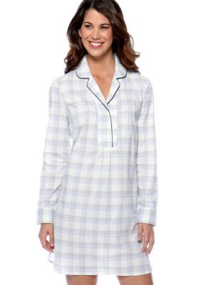 Nautica Cove Harbor Plaid Nightshirt