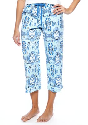 Nautica Paisley Seahorse Capri Pajama Pant
