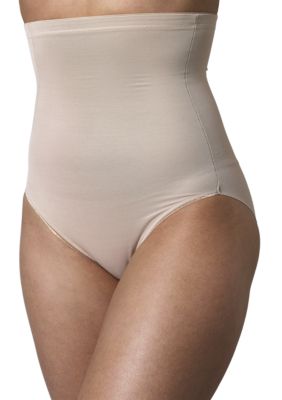 Naomi & Nicole Plus Size Naomi & Nicole Hi-Waist Brief with Wonderful Edge - 7775