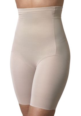 Naomi & Nicole Plus Size Naomi & Nicole Hi-Waist Thigh Slimmer with Wonderful Edge - 7779