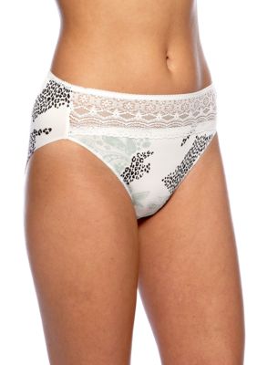 Naomi & Nicole Wonderful Edge Microfiber with Lace Hi-Cut - A164P