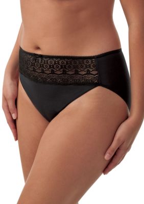 Naomi & Nicole Wonderful Edge Microfiber with Lace Hi-Cut - A164