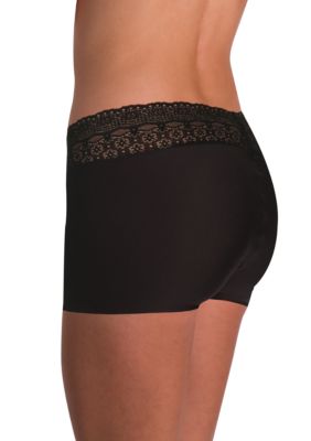 Naomi & Nicole Wonderful Edge Microfiber with Lace Boyshort - A166