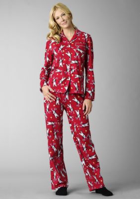 HUE Novelty Knit Notch Collar Knit Pajama