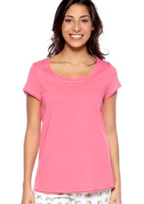 HUE Shell Stitch Sleep Tee