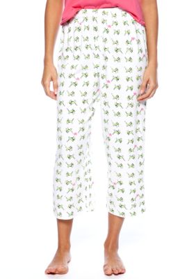 HUE Grasshopper Print Capri Pajama Pant