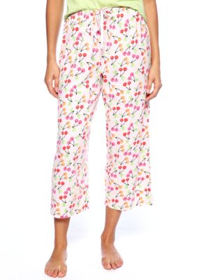 HUE Cherry Print Capri Pajama Pant
