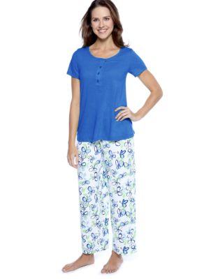 HUE Short Sleeve Henley