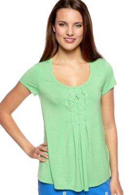 HUE Pleat Front Tee