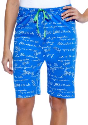 HUE Art Script Bermuda Short