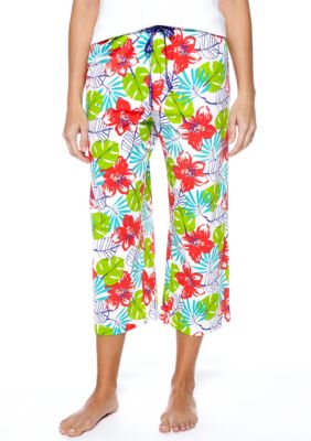 HUE Samba Floral Capri Pajama Pant