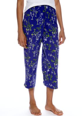 HUE Ombre Martini Print Capri Pajama Pant