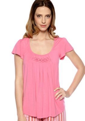 HUE Sleep Tee With Diamond Pleating
