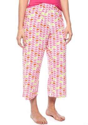 HUE Elephant Whittle Capri Pajama Pant
