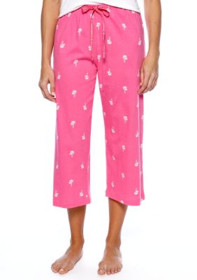 Flora Gold Palm Duo Capri Pajama Pant