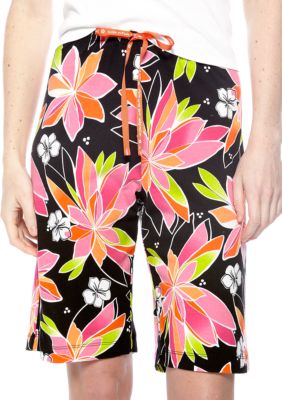 HUE Rio Floral Sleep Bermuda Short