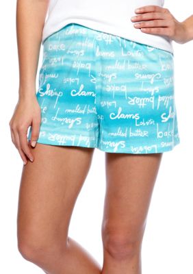 HUE Shore Script Boxer Sleep Short