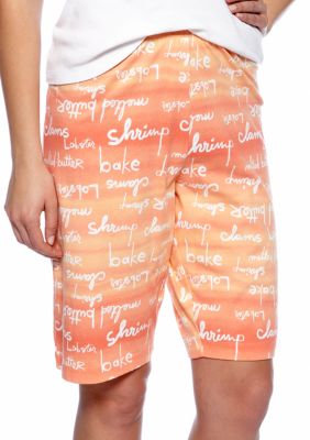 HUE Shore Script Bermuda Sleep Short