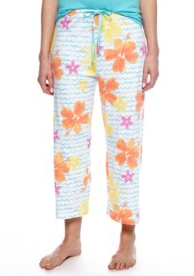 HUE Hibiscus Capri Pajama Pant