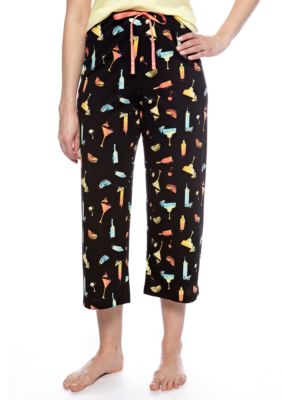 HUE Rainbow Cocktails Capri Pajama Pant
