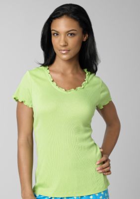 HUE Rib Tee with Lettuce Trim