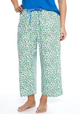 HUE Plus Size Daisy Capri Pajama Pant