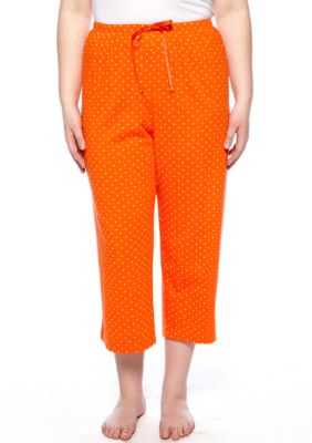 HUE Plus Size Rio Dots Capri Pajama Pant