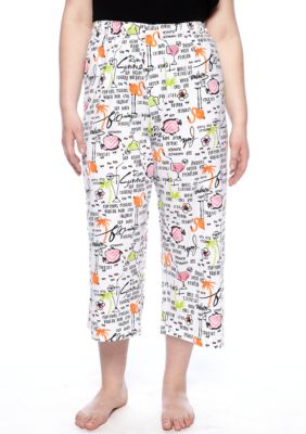 HUE Plus Size Rum Summer Capri Pajama Pant