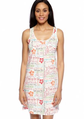 ND Intimates Script Print Chemise