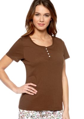 ND Intimates Henley Sleep Tee