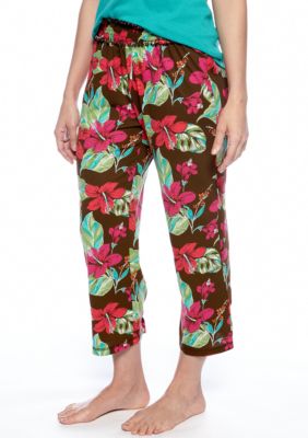 ND Intimates Floral Print Capri Pajama Pant