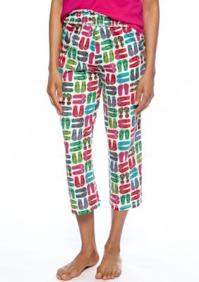 ND Intimates Flip Flop Print Capri Pajama Pant