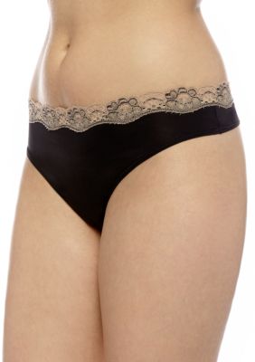 ND Intimates Lace Trim Thong - T91120P