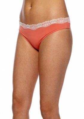 ND Intimates Lace Trim Thong - T91120P